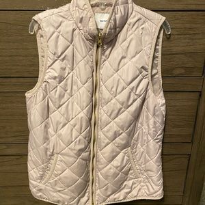 Light pink small old navy vest- worn often- matches everything- very comfy